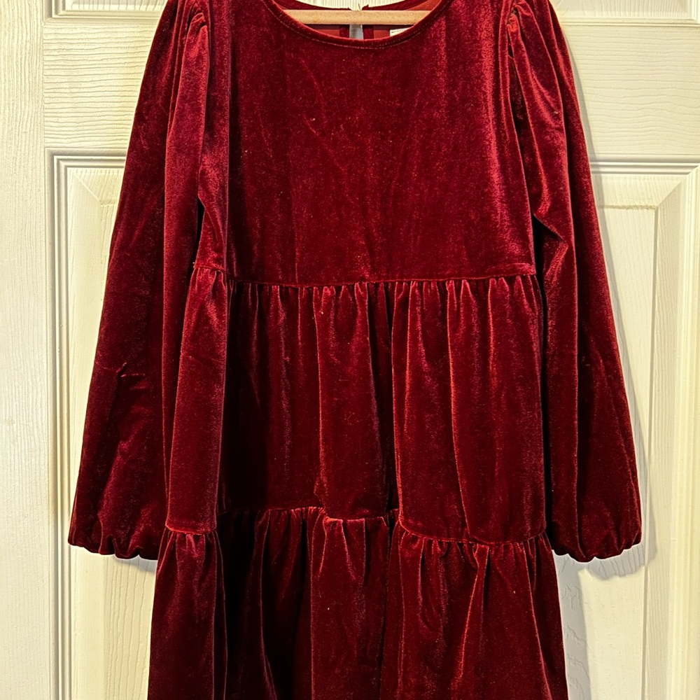 GAP Velvet Long Sleeve Dress